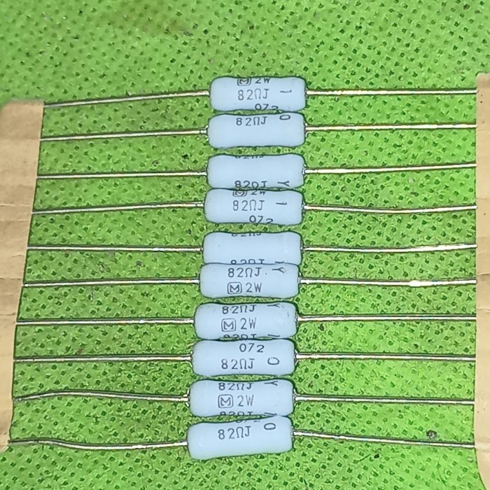 resistor 82R 2W panasonic original japan 82ohm 82 ohm 2 watt 2watt A
