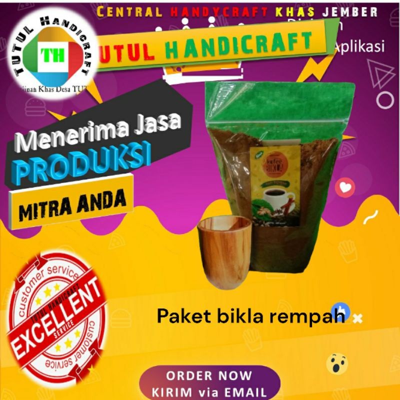 

MAKRIFATBUSINESS Paket Kopi Bikla Rempah 1 Kg Gelas Secang