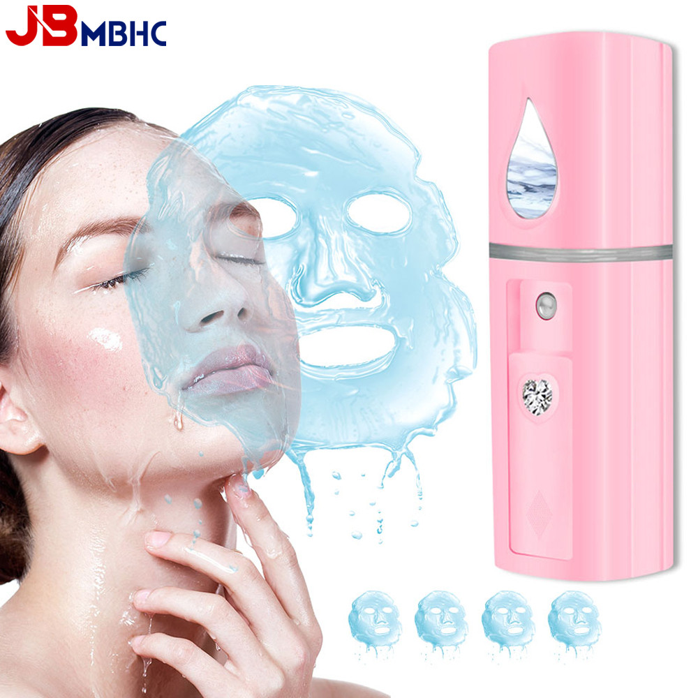PREORDER Mini Nano Mist Sprayer Facial Steamer Face Humidifier USB Rechargeable Face Moisturizing Ne