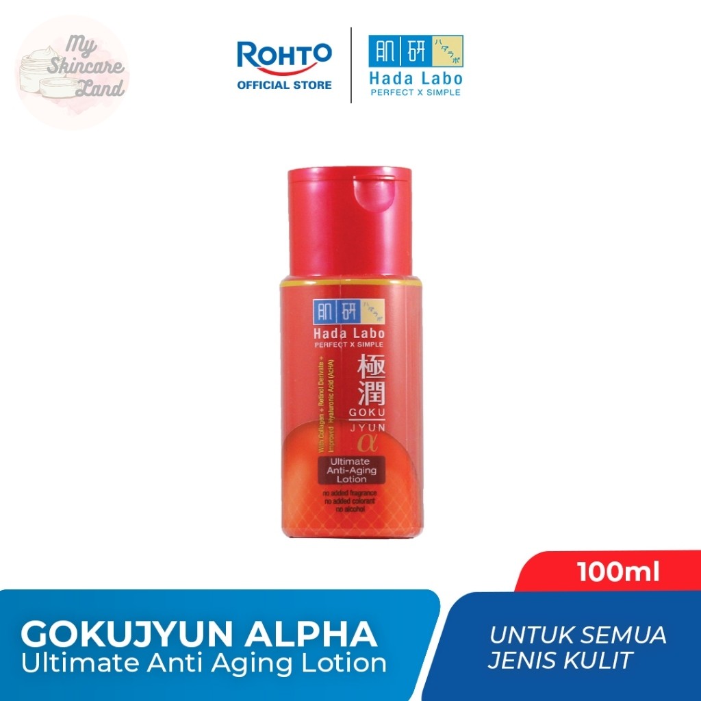 Hada labo Gokujyun Alpha Anti Aging Lotion - 100 ml - My Skincare Land