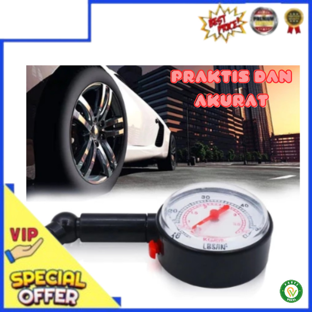 Pengukur Tekanan Angin Ban Mobil Bukan Tekiro Manometer Cek Tekanan Ban Mobil Alat Ukur Tekanan Ban