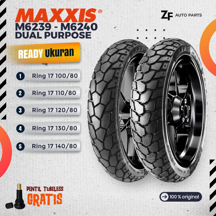 BAN MOTOR MOGE MAXXIS RING 17 M6239 M6240 DEPAN BELAKANG SEPASANG R15 R25 CB150R CBR150