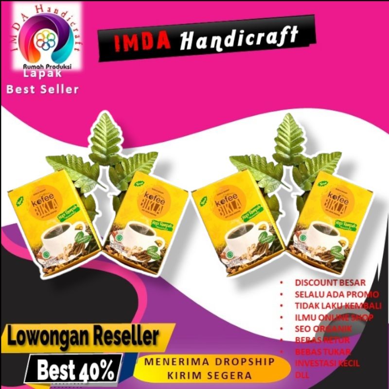 

IMDA HANDICRAFT KOPI BIKLA KOPI REMPAH kopi Lereng Argopura BOX 20 SACHET PAKET 2 PCS
