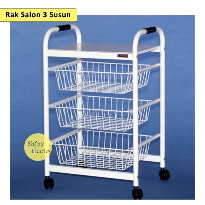 Bagus Rak Dorong 3 Susun / Tingkat - Salon / Dapur Serbaguna Master - 3 Tingkat