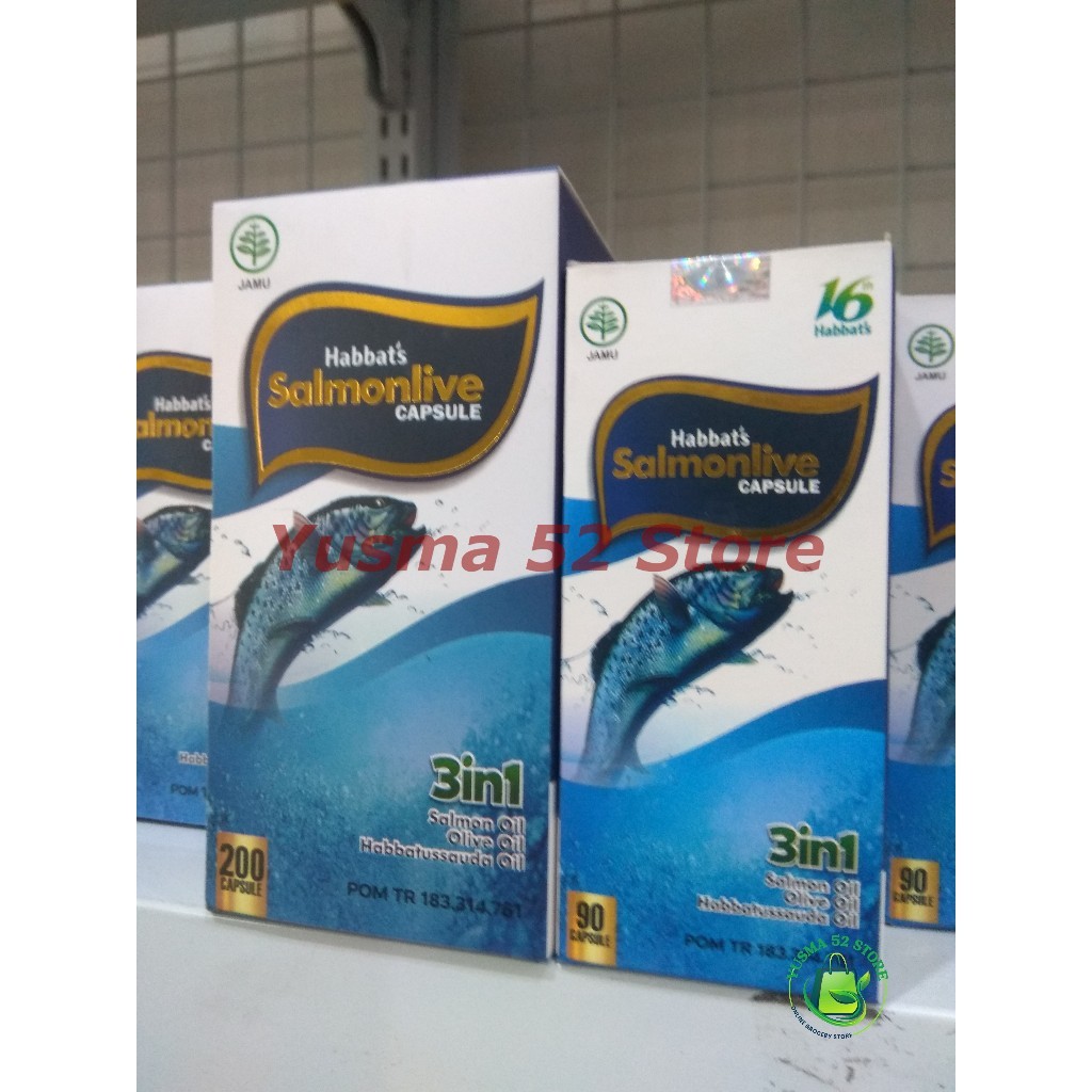 

Habbats Salmonlive Salmon Live 90 Kapsul Minyak Ikan Salmon Habbatussauda dan Zaitun