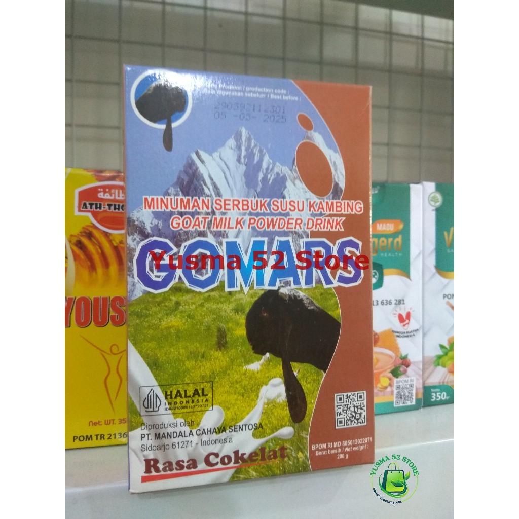 

Susu Kambing Etawa GOMARS Rasa Cokelat 200gr