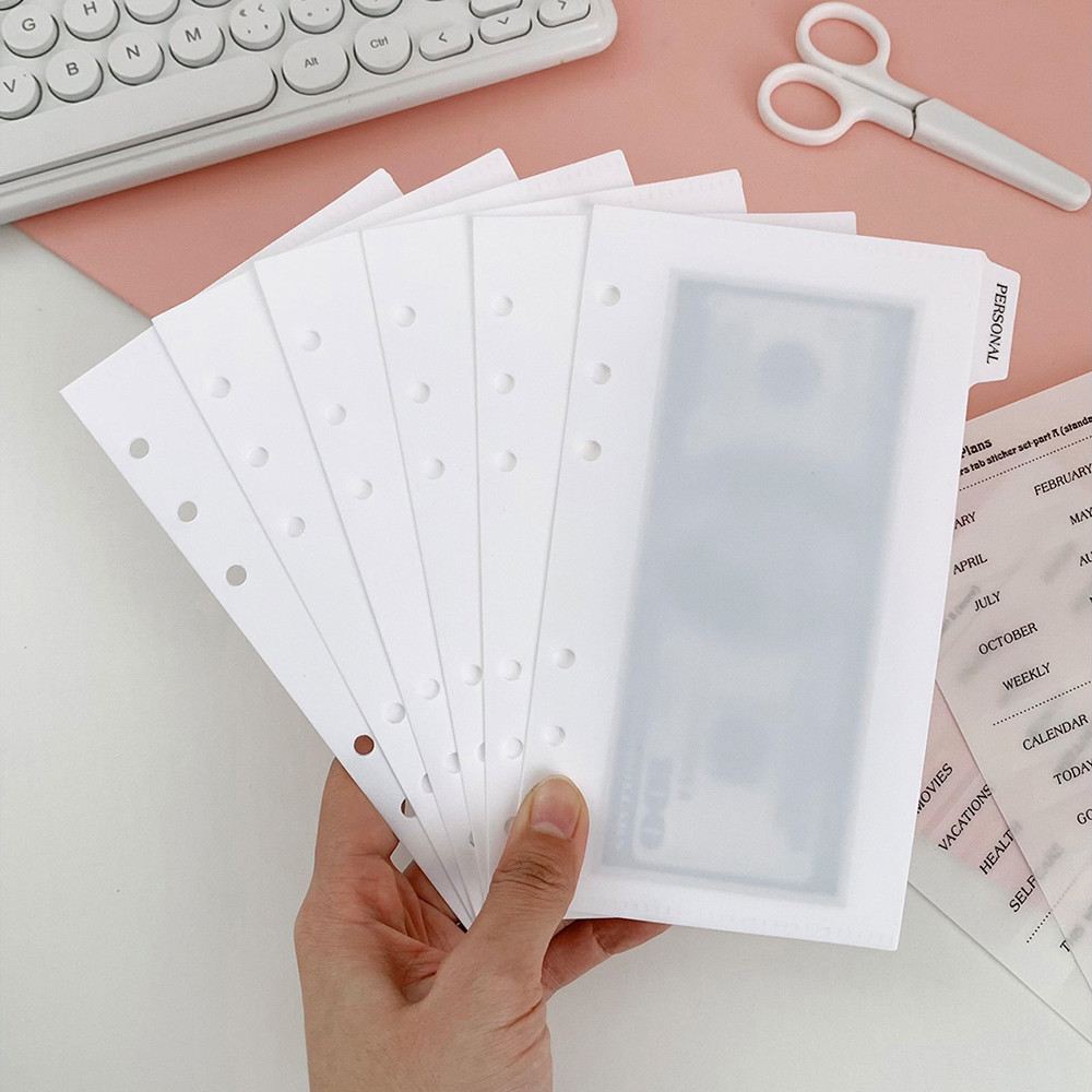 

A6/A6/A7 Binder Index Dividers Index Page for Loose-leaf Notebook Divider Page Document Filing Bag Stationery Office Supplies