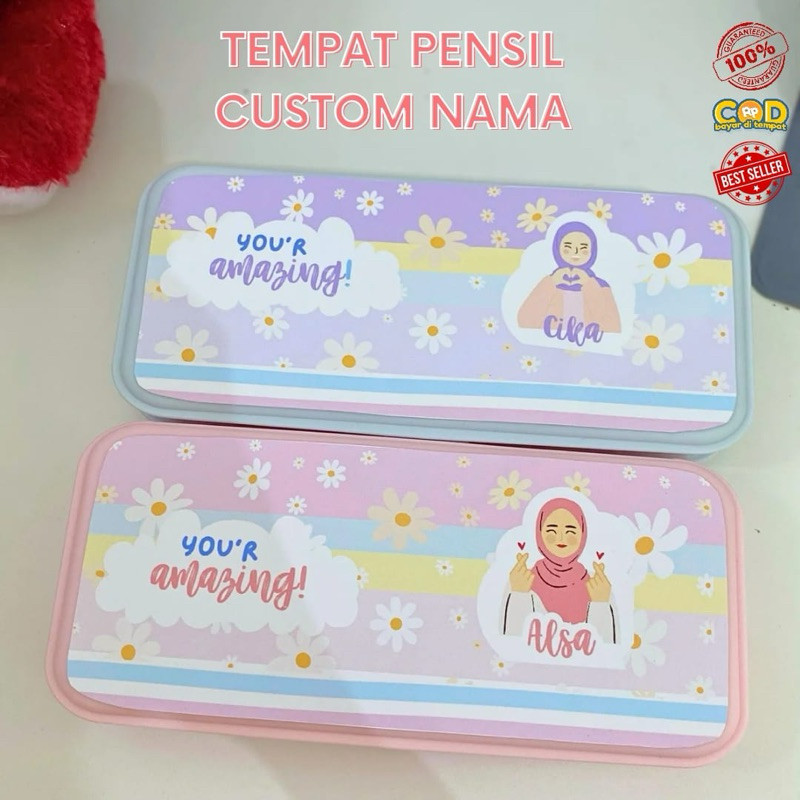 

WORDGIFT Kotak PENSIL Nama Sendiri Box Pensil Sekolah Bisa Custom Nama dan Foto Sendiri TEMPAT PENSIL HARDCASE BISA CUSTOM NAMA KARAKTER SATUAN
