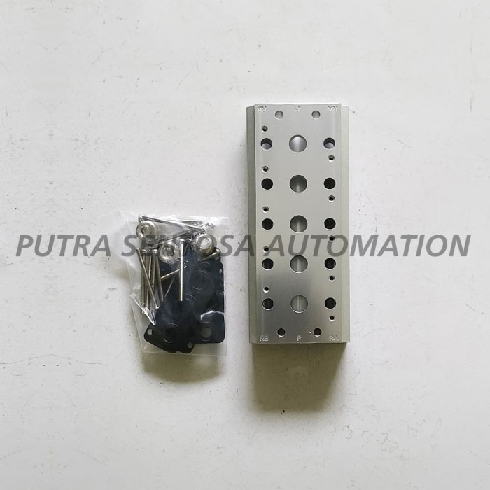 MANIFOLD BASE 5 STATION PNEUMATIC VALVE CHELIC SV500-5F