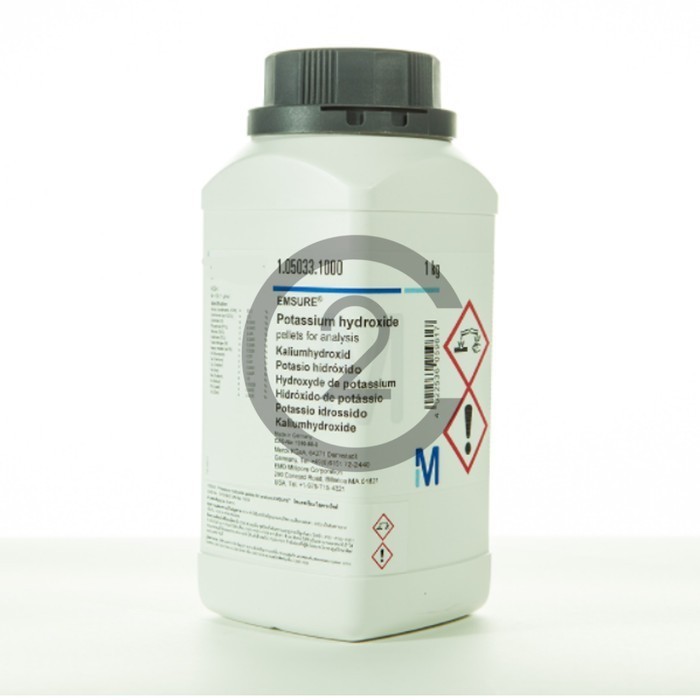 Kalium Hidroksida Pro Analis / Potassium Hydroxide 100 gram Merck 105033