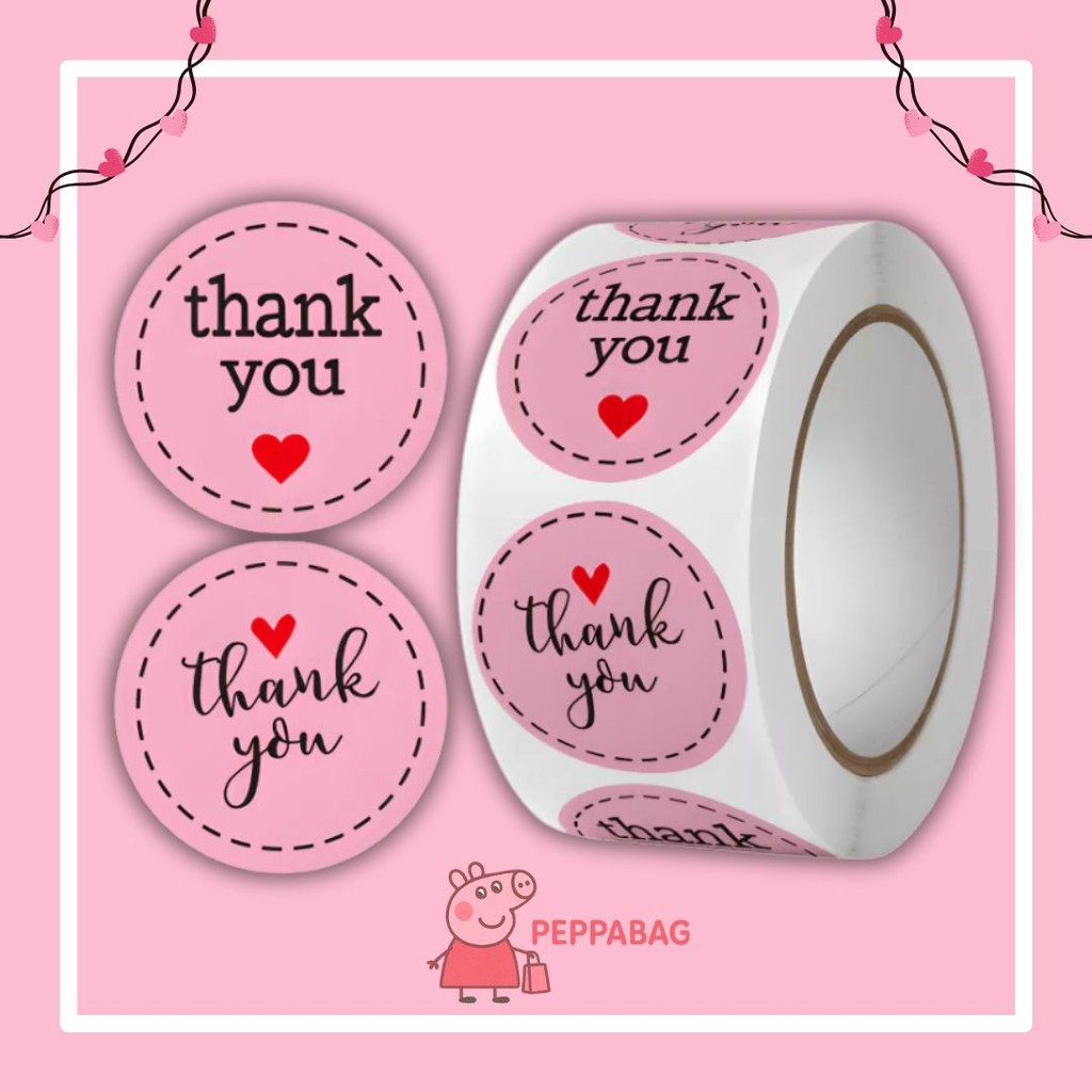 

Stiker Label Thank You / Stiker Roll (500 Pcs) / Stiker Ucapan Bulat Colorfull LABUBU - ES0251
