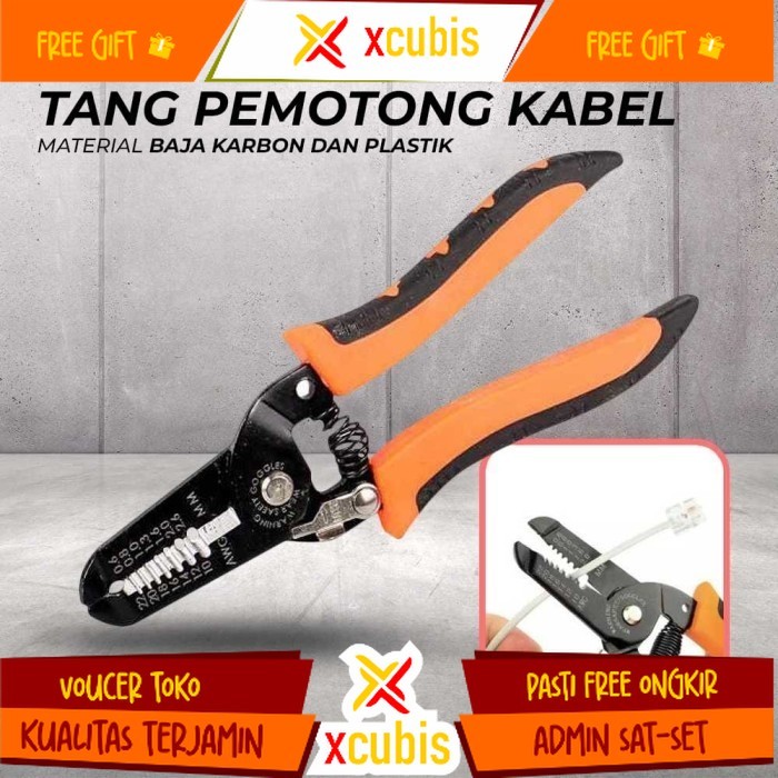 Tang Potong Kupas Kabel - Kabel Listrik Multifungsi