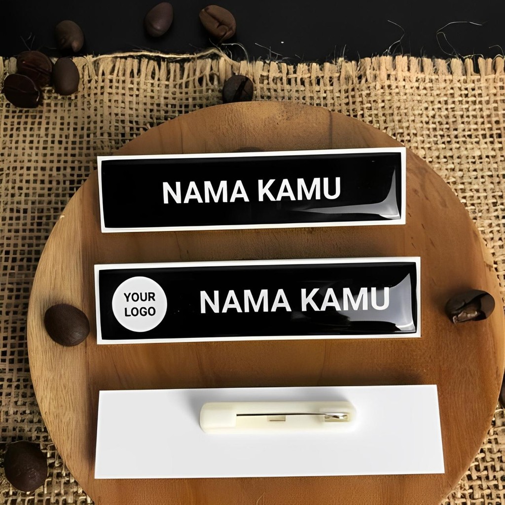 

Name Tag Nama Dada Magnet Peniti Kuningan & Akrilik Resin - Satpam ,Guru, Dokter Perawat Bidan Apoteker Karyawan