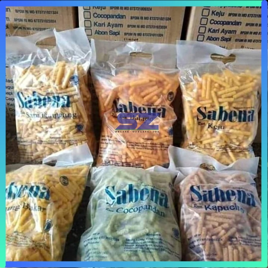 

Snack Sabena Stick Balado Jagung Bakar Keju Sapi Jajanan Kiloan 360g