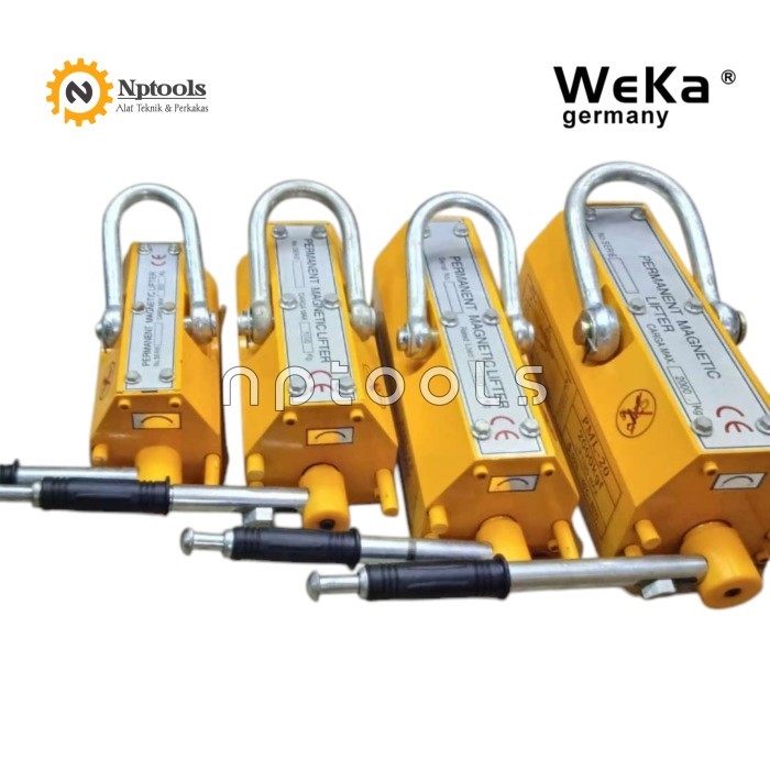 

Alat Angkat Magnet Plat WEKA 1000KG Permanent Magnetic Lifter