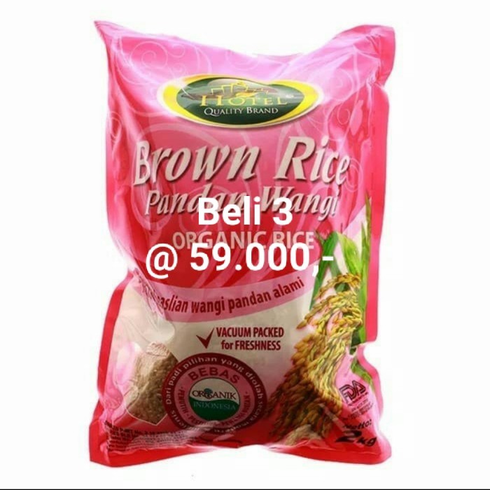 

Beras hotel coklat pandawangi ( brown rice )