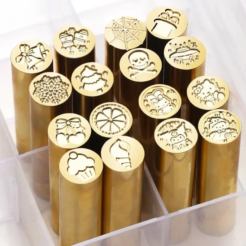 

12mm Metal Sealing Wax Stamps Plants Animal Brass Vintage Decorative Envelope Wax Seal Stamp Wedding Cards Craft Gift Decoration