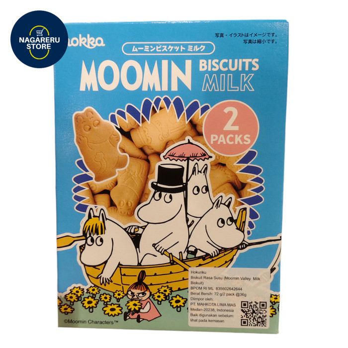 

Hokka hokuriku moomin valley milk biscuits ((biskuit rasa susu) 72 gr