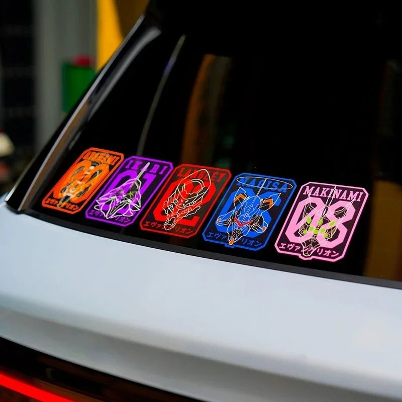 

Car Stickers EVA EVANGELION Personality EVANGELION-01 Anime Car Stickers Car Windshield Body Scratches Reflective Stickers