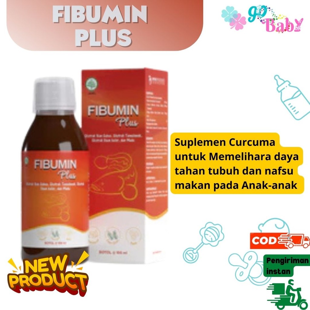 Fibumin Plus Sirup 100ml - ekstrak ikan gabus albumin - Suplemen Vitamin Daya Tahan Tubuh da Nafsu M