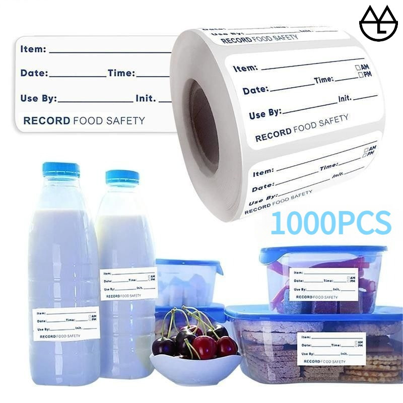 

Stiker Expired Date 1000pcs Food Label Stiker Label Produk Label Stiker Makanan Food Storage Label