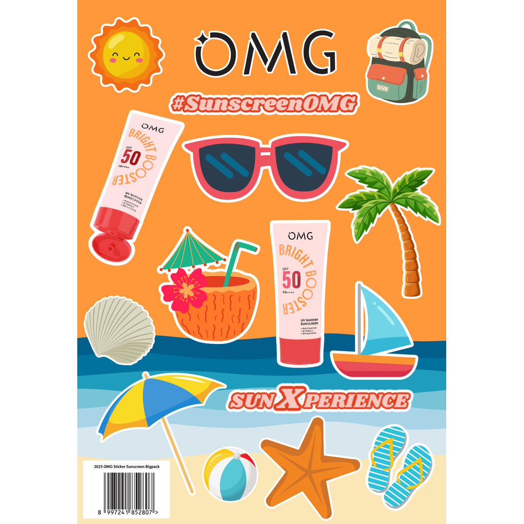 

[Gift Not For Sale] 2025 OMG Sticker Sunscreen Bigpack