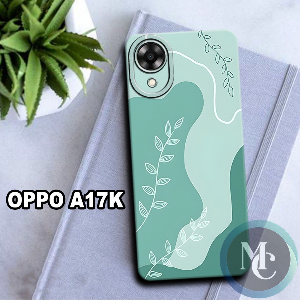 CC34/ Softcase karet lentur untuk oppo a17k/Motif bunga/case oppo a17k/kesing oppo a17k/silicon oppo