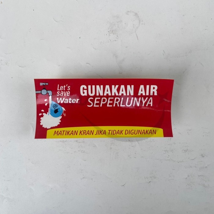 

Stiker Hemat Penggunaan Air
