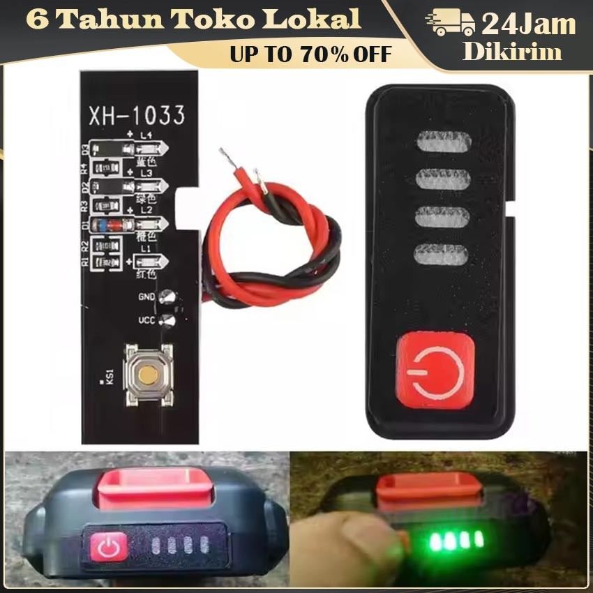 Modul LED Indikator Baterai / Indikator Kapasitas Baterai Lithium / Modul Tampilan Daya Baterai
