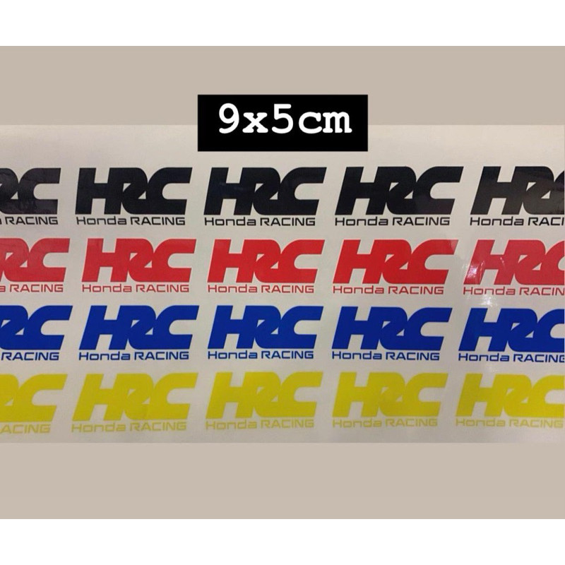 Stiker Motor Hrc Stiker Hrc berwarna Ukuran 9x5cm trinity termurah