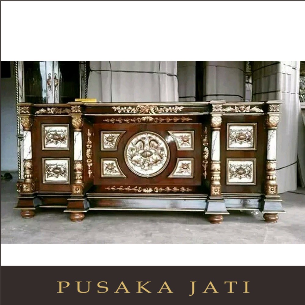 Beli Bufet Tv Nusantara Ukir #pusaka jati