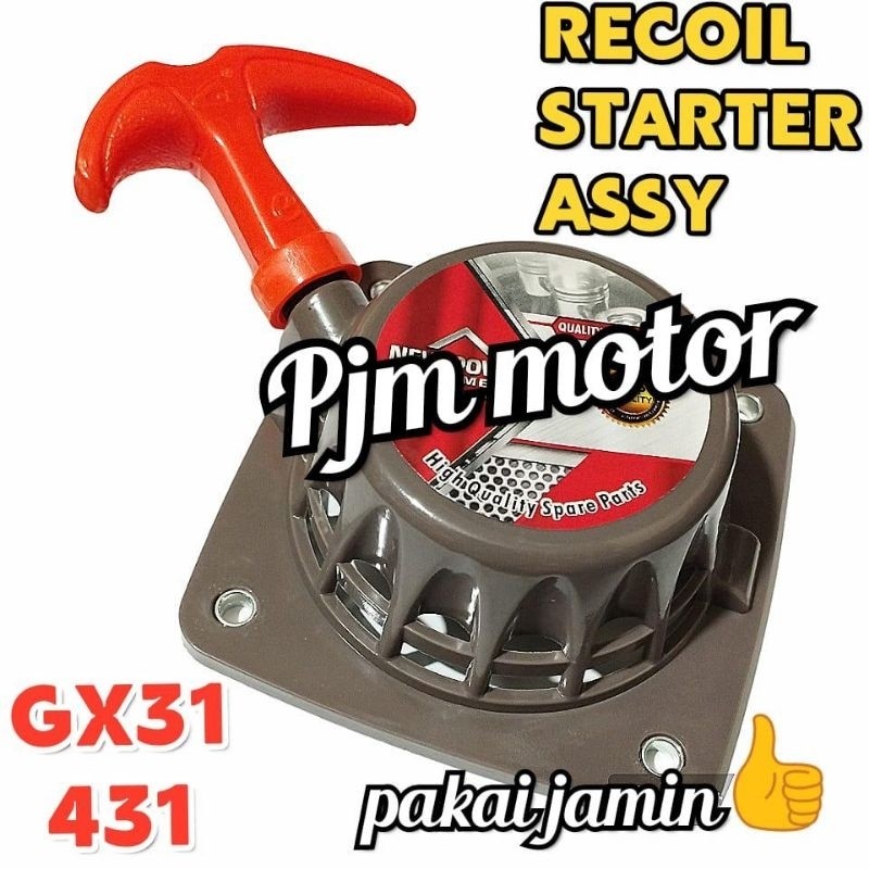 

Gx31 New Recoil starter Tarikan kap engkol mesin potong rumput 4 tak Bg431 Model honda amplas