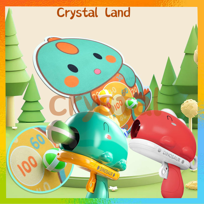 Mainan Tembak Anak Laki Laki Peluru Bulat Penampakan Dinosaurus Dapat Target Gratis