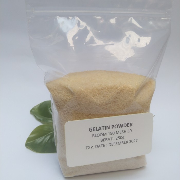

NEW- Promo Baking Gelatin Bubuk Sapi Halal MUI 250g Bisa COD