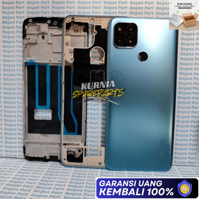 GARANSI ADA CASING FULLSET KESING OPO A15 | BACKDOOR FRAME RING KACA KAMERA TOMBOL LUAR OPO A15 / A1
