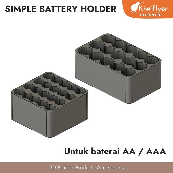 Tempat Baterai AA/AAA - Simple Battery Holder