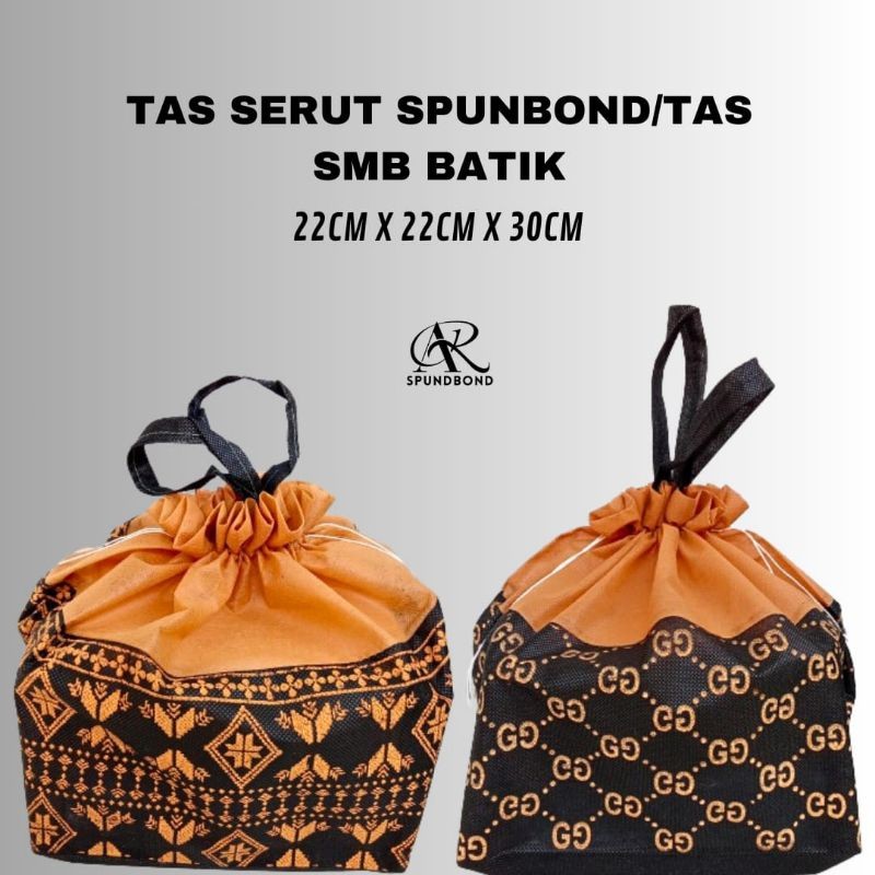 (SATUAN) Tas Hajatan Spunbond SMB Batik | Tas Hajatan Serut Murah