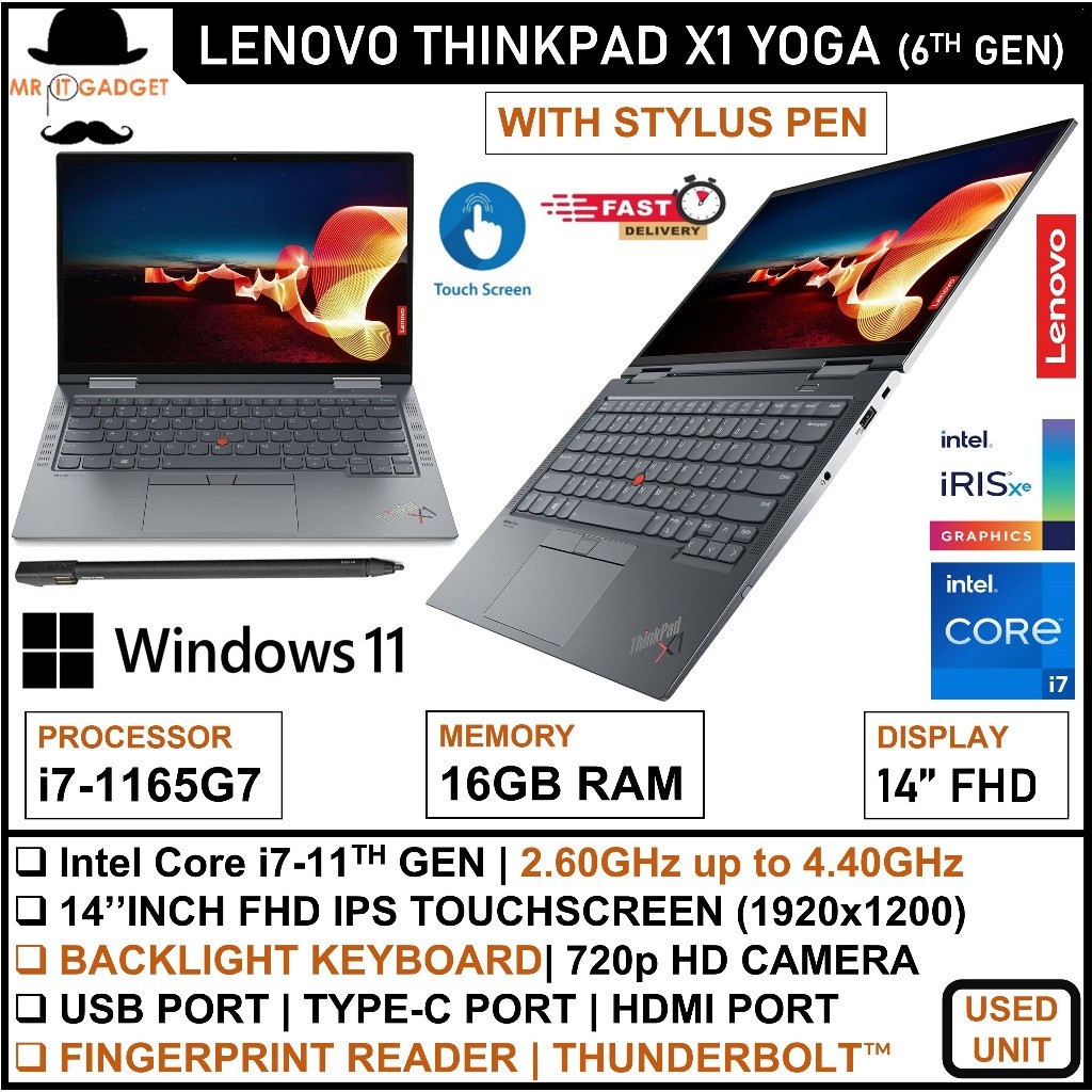 Lenovo ThinkPad X1 Yoga/ X13 Yoga/ L13 Yoga Core i5/i7(8th/10th Gen) 14inch Fhd IPS Touchscreen  x36