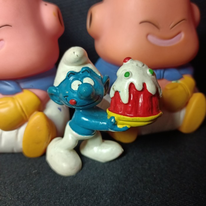 smurf shcleich vintage figure smurf cake