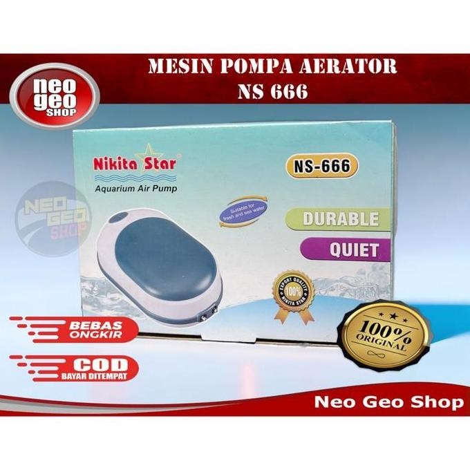 Nikita Star Ns 666 888 999 Ns666 Ns888 Ns999 Aerator 2 Lubang Airpump Aquarium - NS666