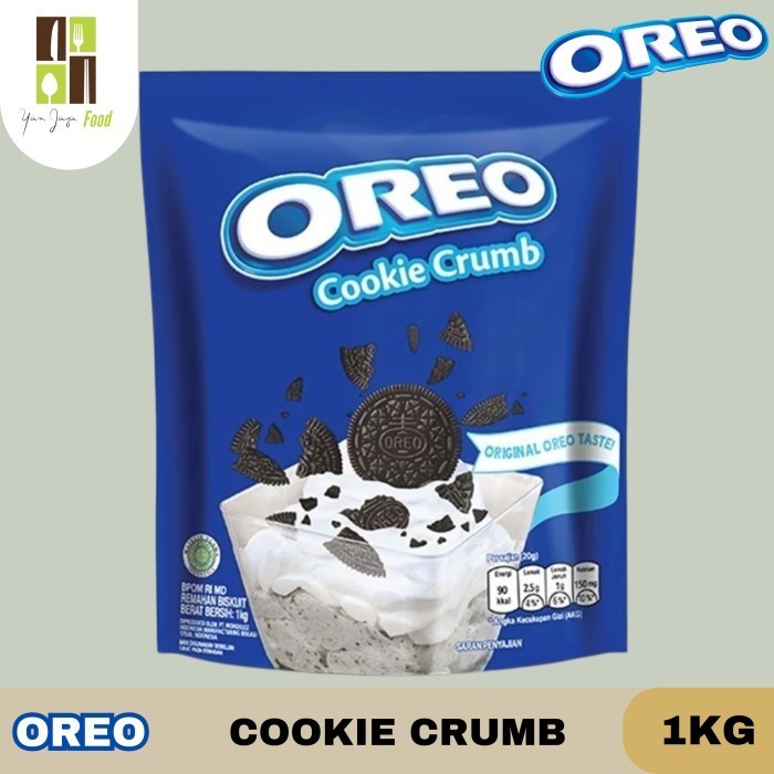

Oreo Cookie Crumb 1Kg / Biscuit Oreo / Remukan Oreo / Oreo Original / Taburan / Topping / Oreo Bubuk