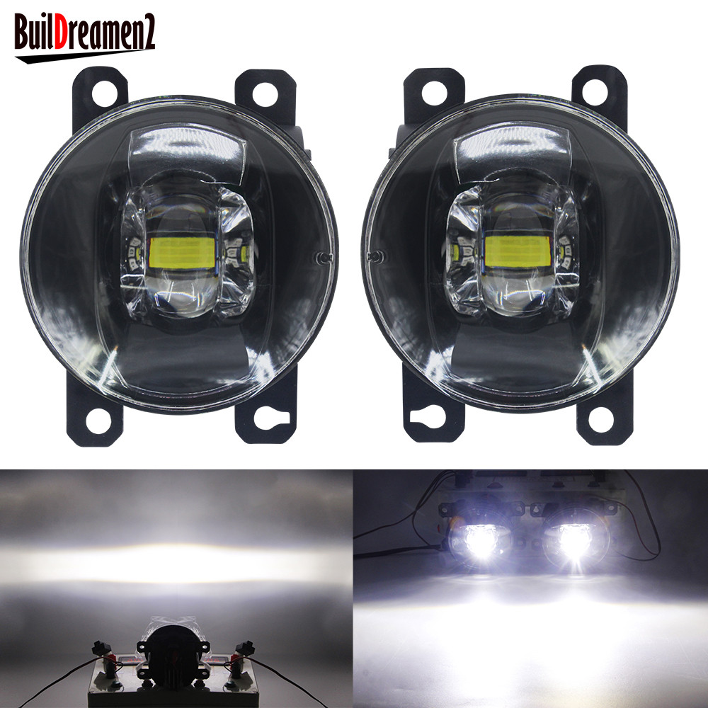 2 Pieces LED Fog Light 30W 8000LM Car Front Bumper Fog Lamp 12V For Honda CR-V CRV Pilot Accord Cros