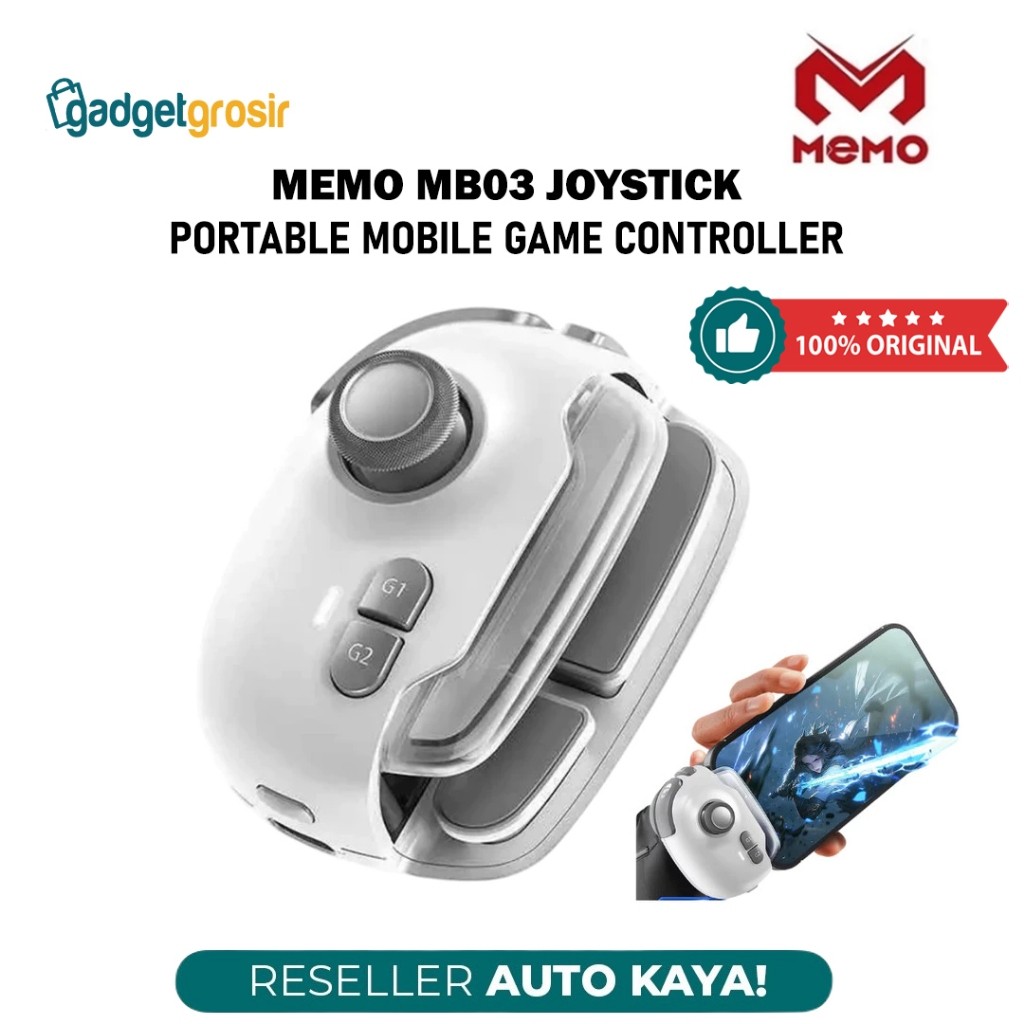 Memo MB03 Joystick Mobile Game Controller Portable Magic Record Macro Controller Firing Button Bluet