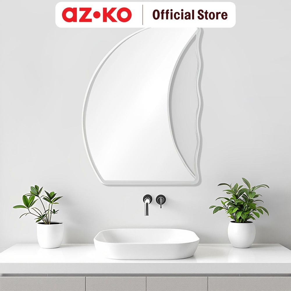 AZKO Kris Cermin Dinding Dekorasi Kamar Mandi Minimalis Wall Mirror Decoration Dekorasi Hiasan Dindi