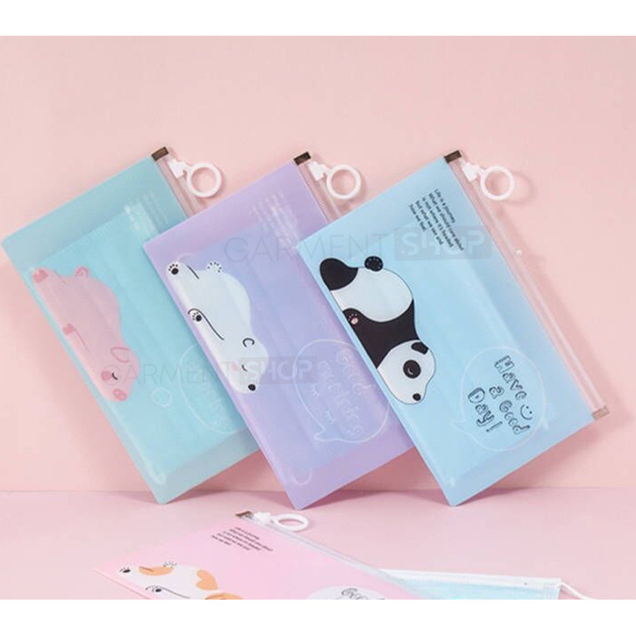 

CORNELSTORE Tempat Penyimpanan Pensil Zipper Pouch Alat Tulis Kosmetik Motif Karakter Multifungsi
