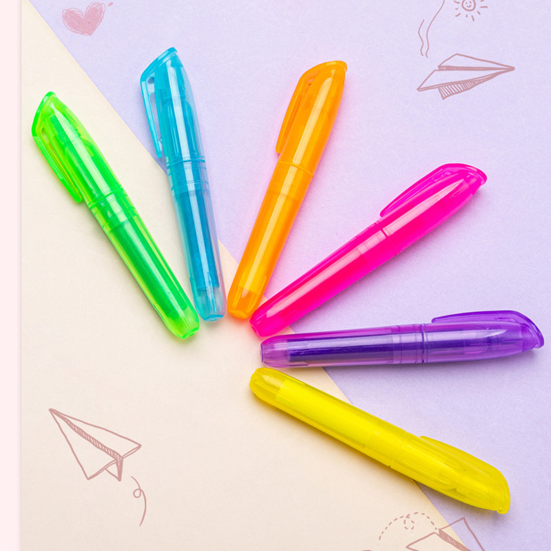 

Multicolor Highlighter Painting Graffiti Tool DIY Color Marker Pens Children's Diary Pen School Art Supplies Japanese Stationery