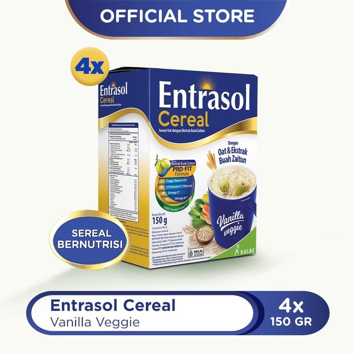 

4 Pack Entrasol Cereal VANILLA VEGGIE (5 Sachet @30gr) - KEA8E01004