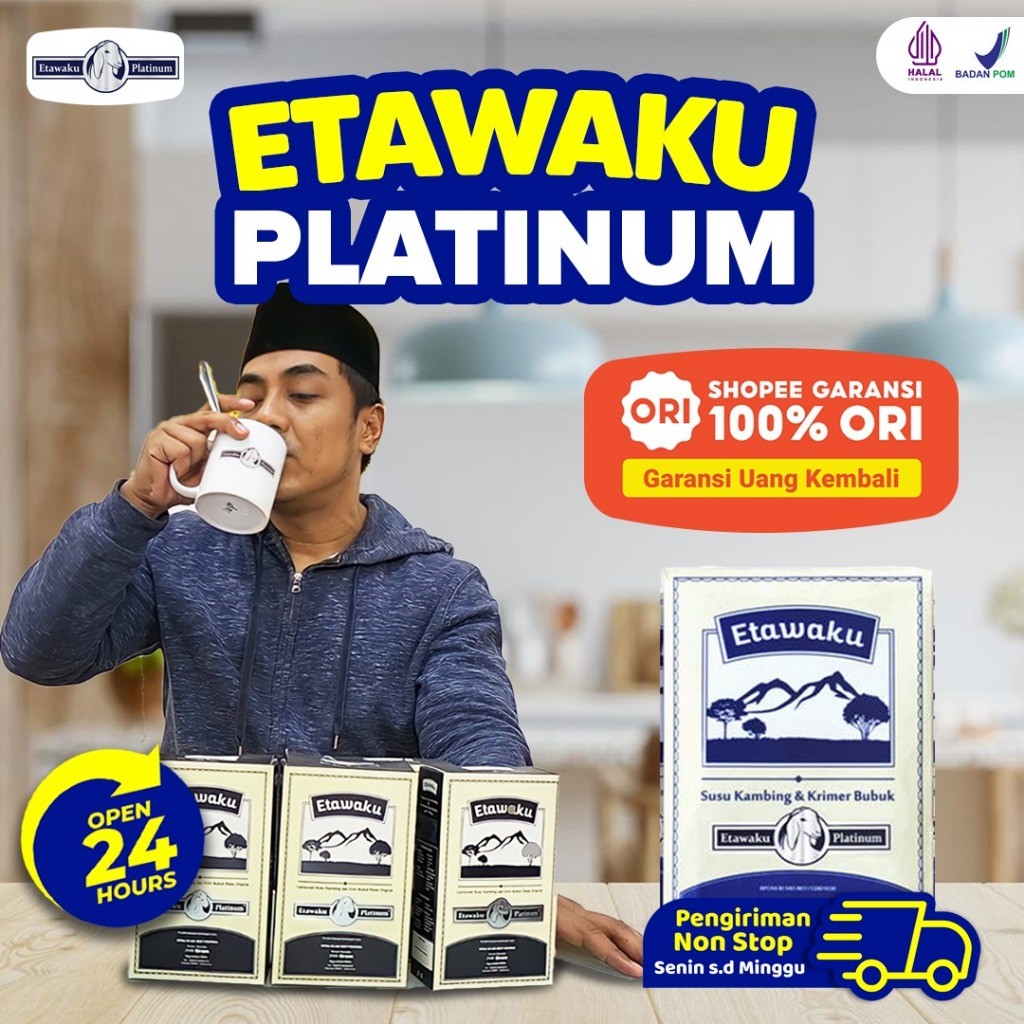 

Etawaku Platinum - Susu Kambing Etawa Bubuk Solusi Atasi Masalah Pernapasan Sesak Nafas Asma Official 1 Box