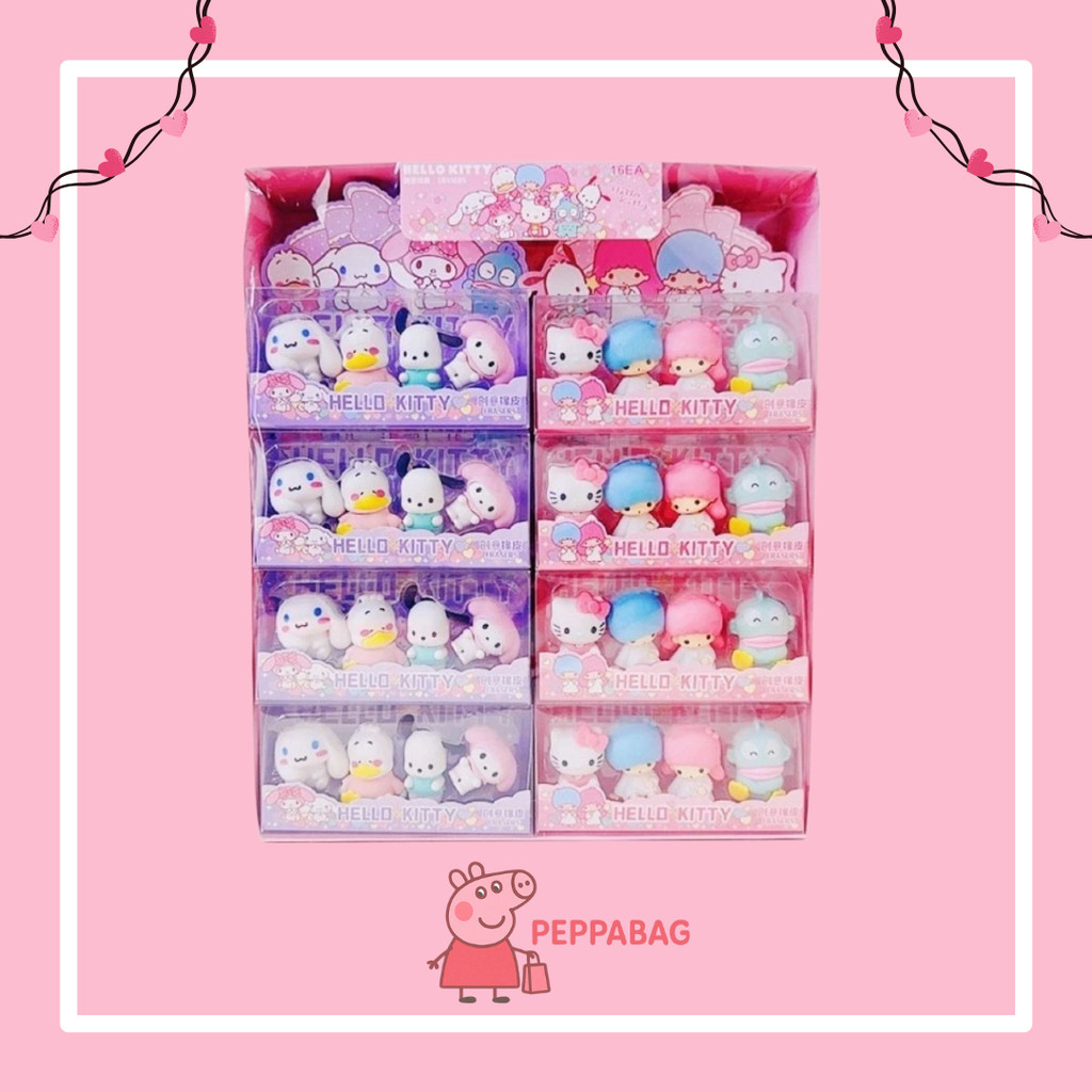 

(4pcs) penghapus 3D Sanrio set 4 karakter - ES0360