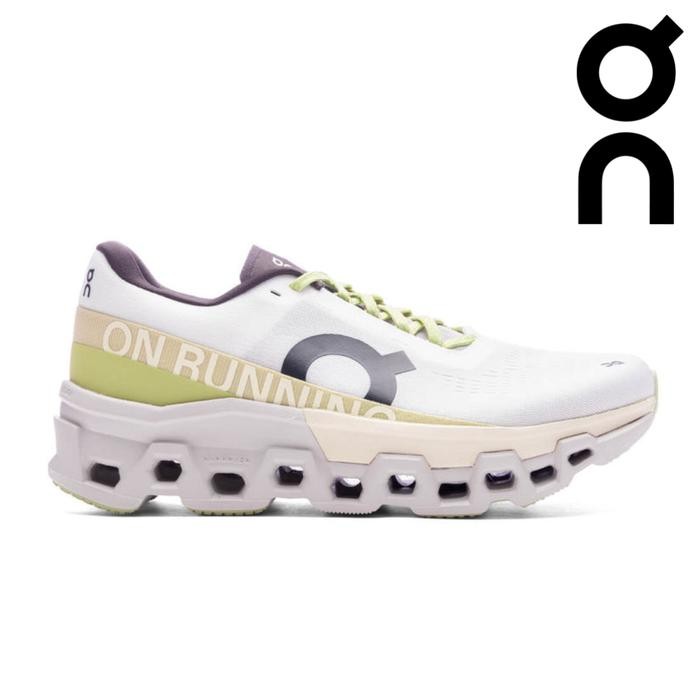 Sepatu On Cloud Monster White Yellow Women's Shoes Running Original